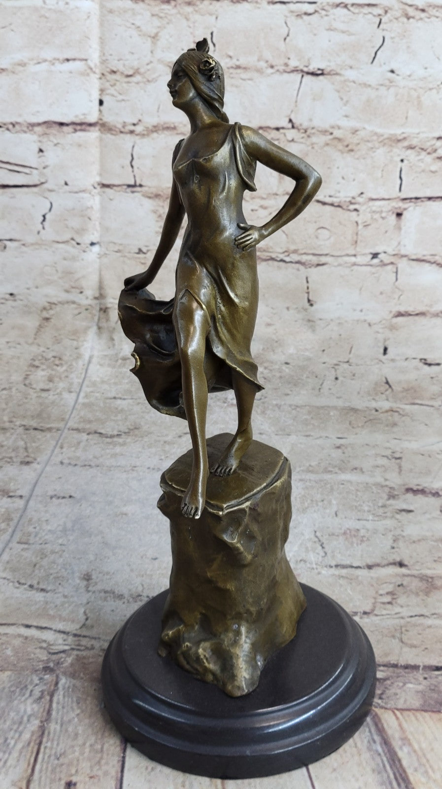 Handcrafted bronze sculpture SALE M. By Dancer Like Fairly Graceful Nouveau Art