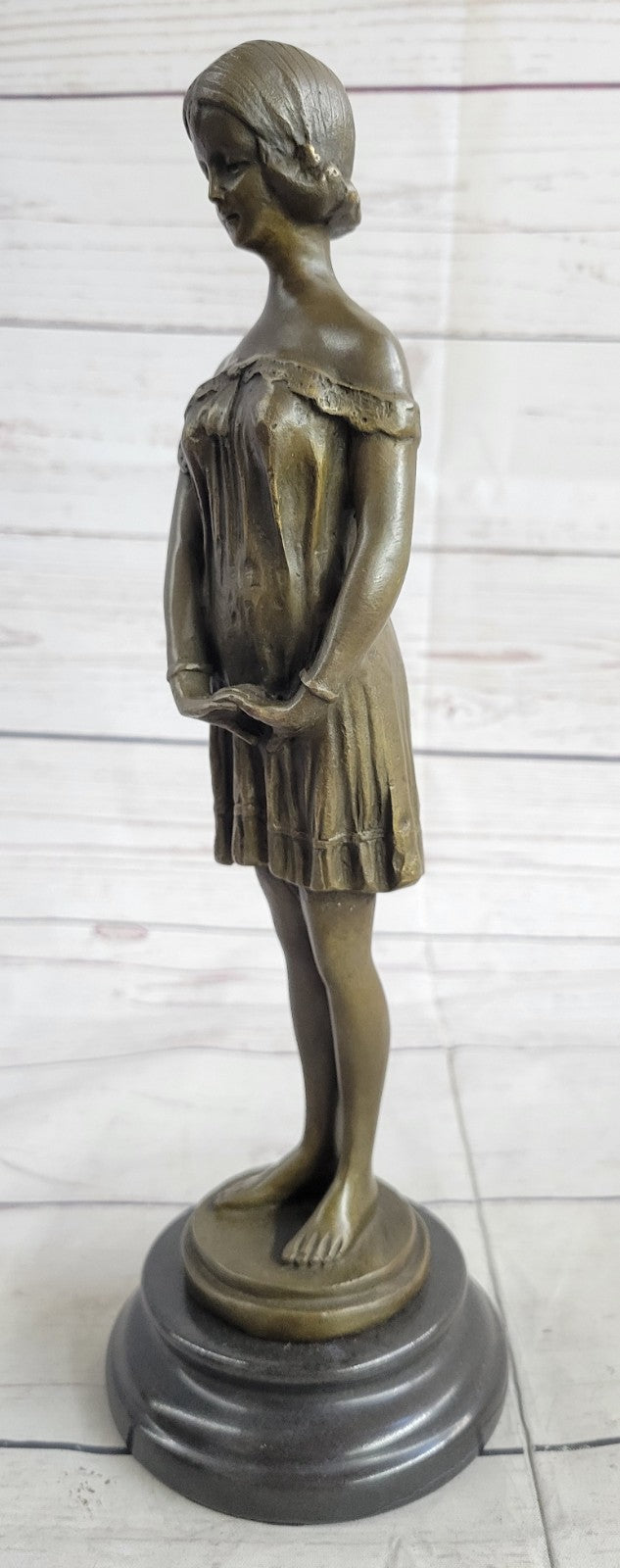 Handcrafted bronze sculpture Marble Milo By Signed Original Elegant Classic Artwork