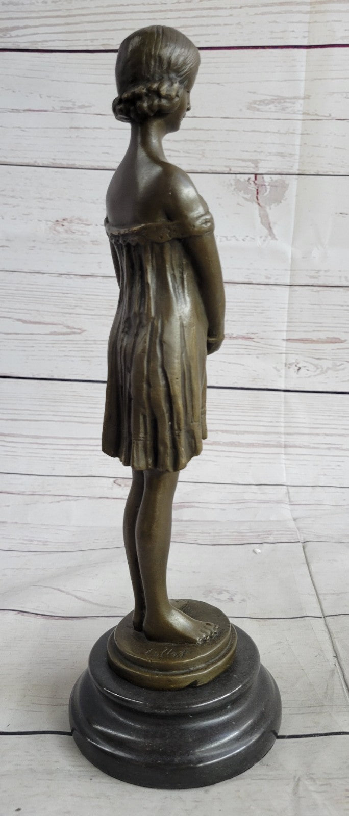 Handcrafted bronze sculpture Marble Milo By Signed Original Elegant Classic Artwork
