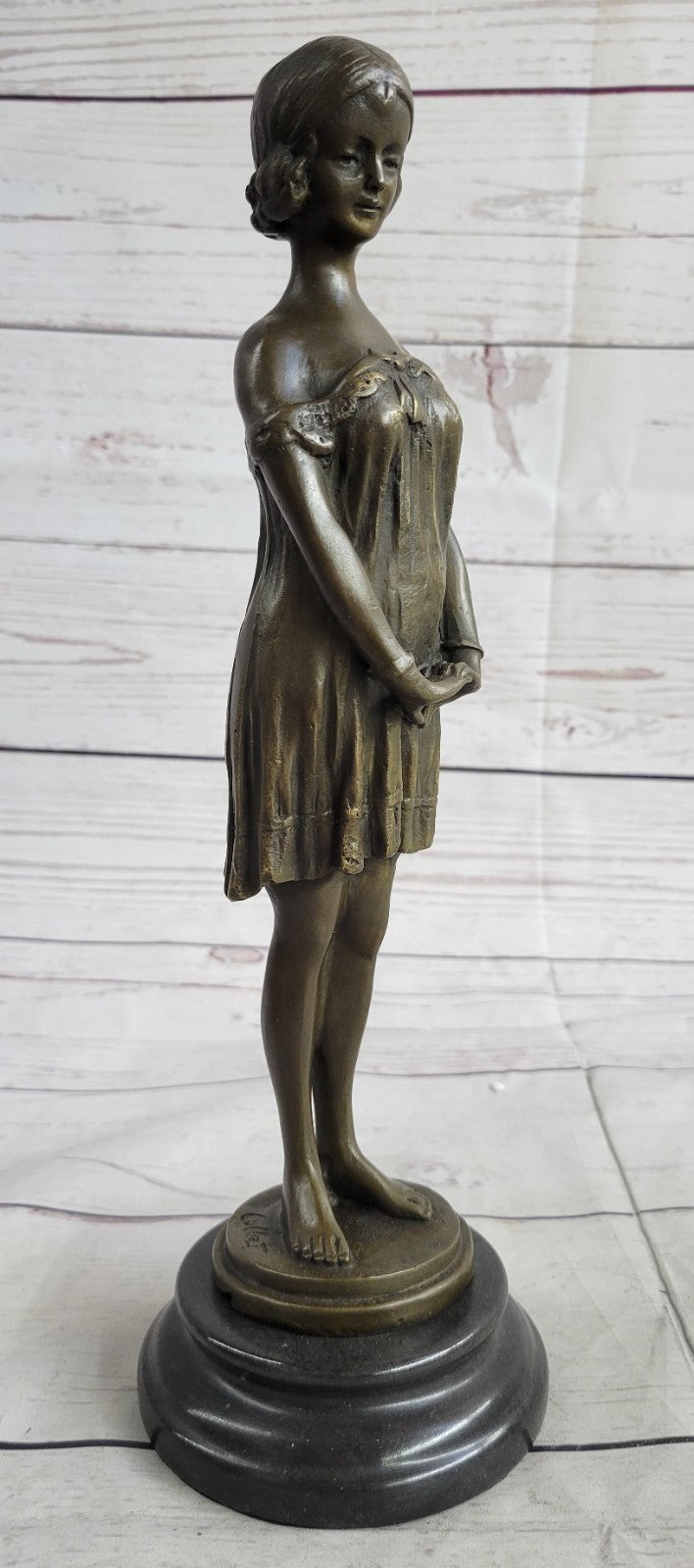 Handcrafted bronze sculpture Marble Milo By Signed Original Elegant Classic Artwork