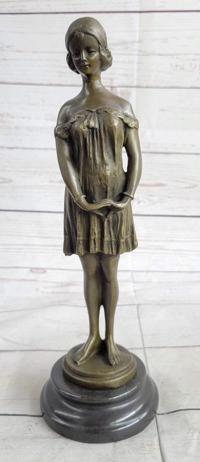 Handcrafted bronze sculpture Marble Milo By Signed Original Elegant Classic Artwork