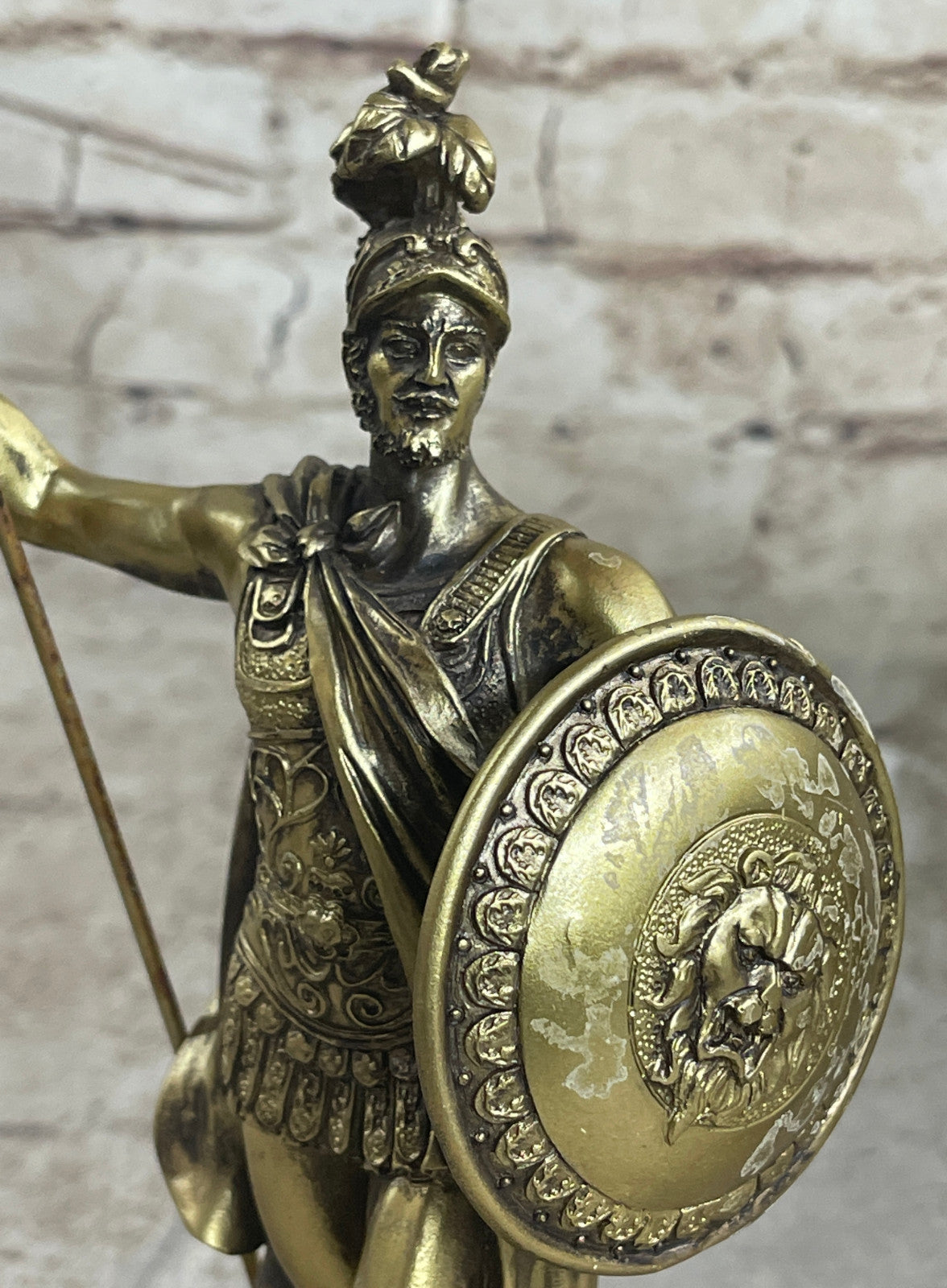 ROMAN WARRIOR COLISEUM GLADIATOR RESIN SCULPTURE ART DECO FIGURINE STATUE GIFT