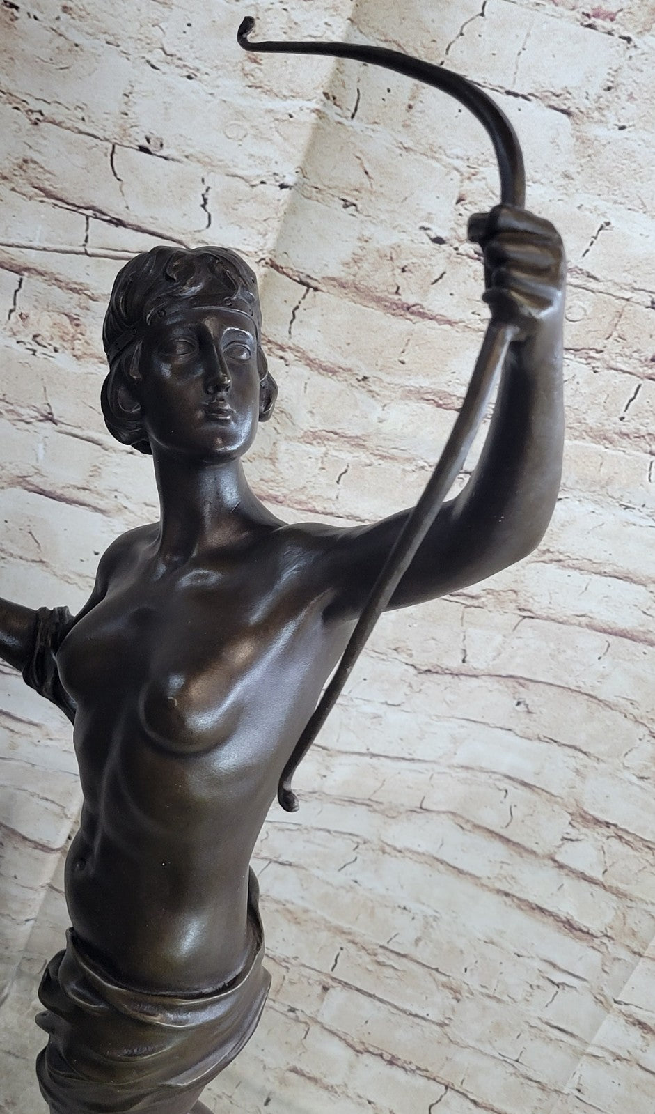 DIANA THE HUNTER BRONZE STATUE SCULPTURE BY AUGUSTINE MOREAU ART DECO FIGURINE