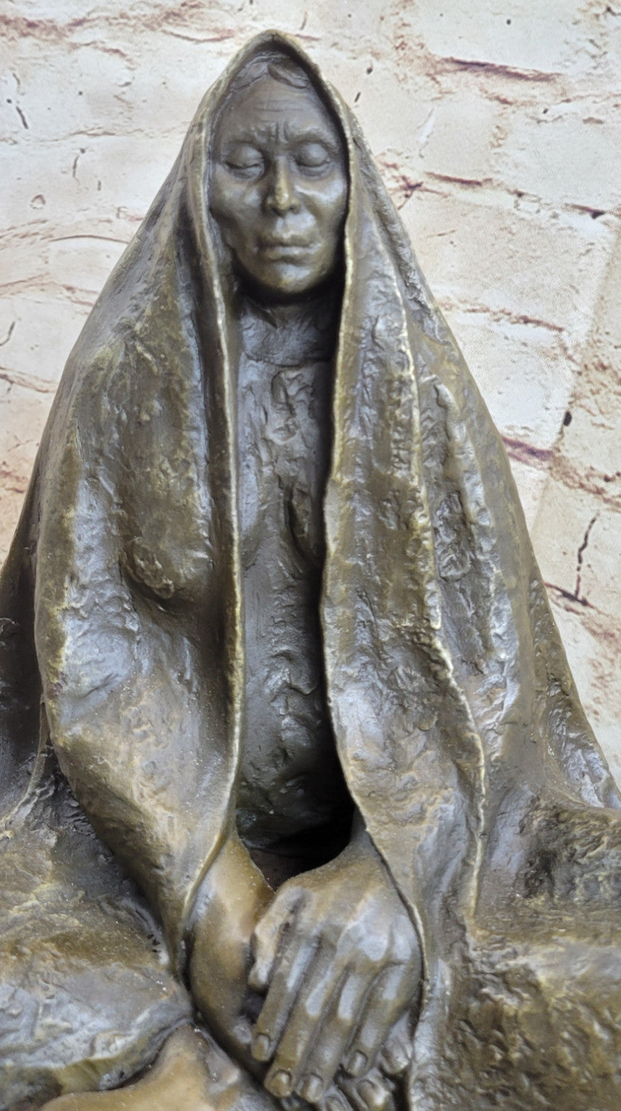 Original Signed Art Native American Genuine Bronze sculpture marble statue Deal