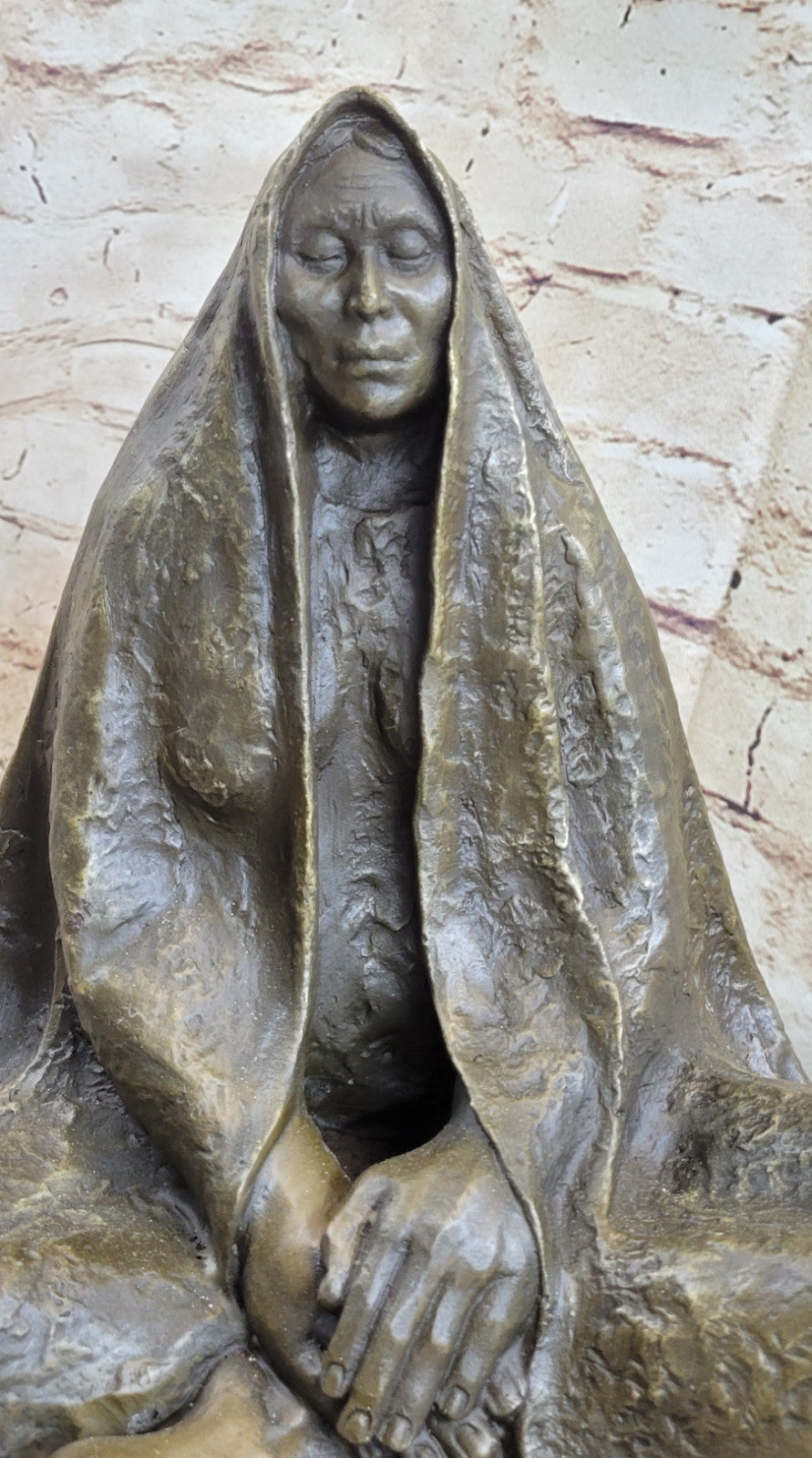 Original Signed Art Native American Genuine Bronze sculpture marble statue Deal