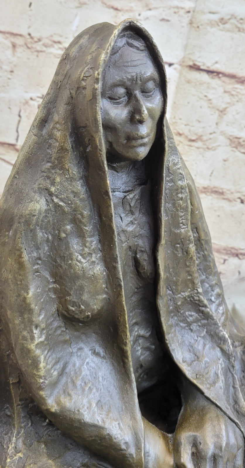 Original Signed Art Native American Genuine Bronze sculpture marble statue Deal