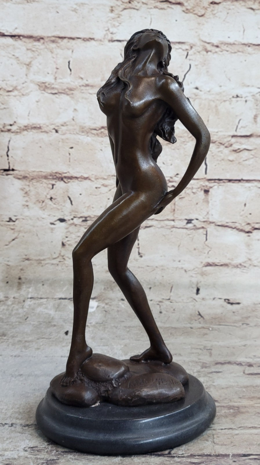 Buy Sensual Nude Female Athlete Bronze Sculpture – Large Marble Art Statue for Sale