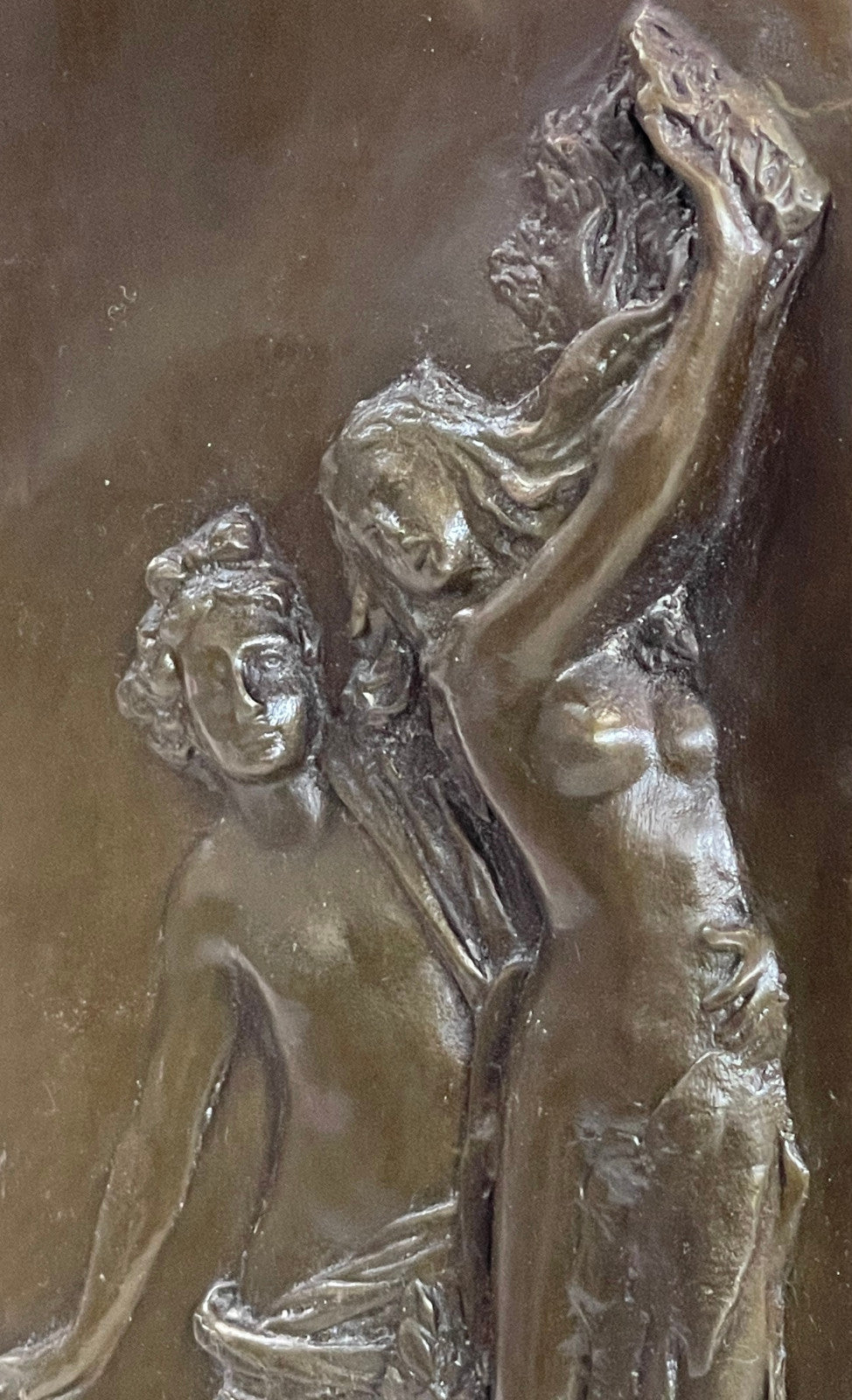 Apollo & Daphne Wall Mount Bronze Figurine by Canova – European Art Sculpture Decor