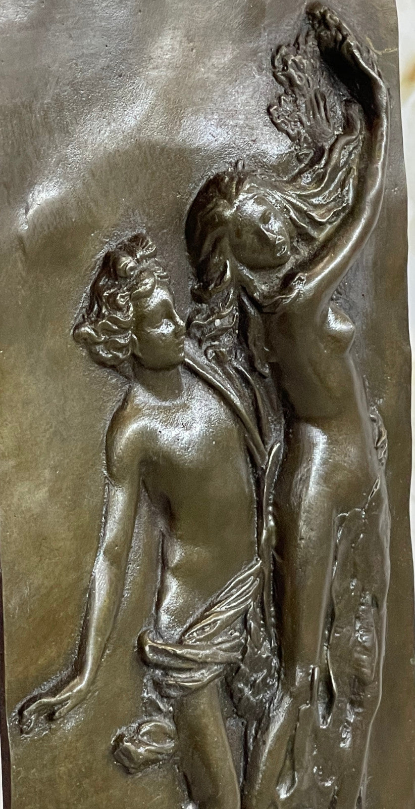 Apollo & Daphne Wall Mount Bronze Figurine by Canova – European Art Sculpture Decor