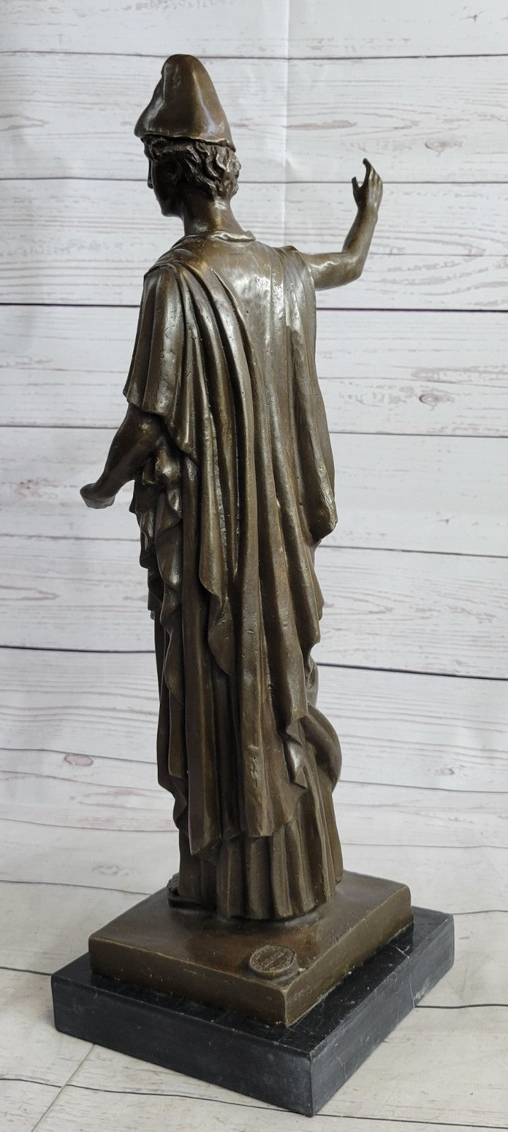 Handcrafted Decarlo Roman Prince Royalty Bronze Sculpture Figurine Gift Art