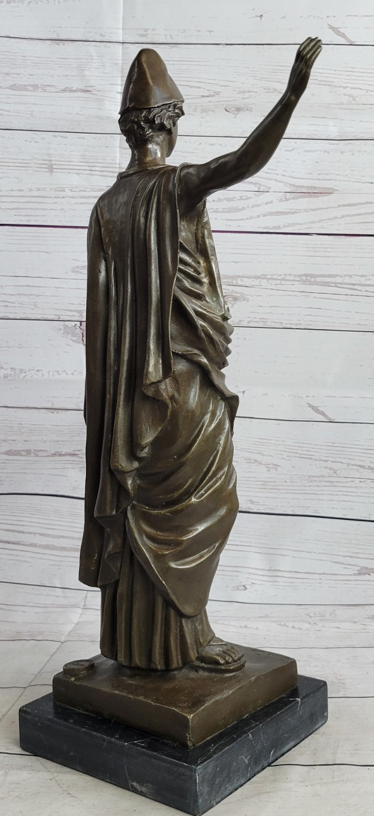 Handcrafted Decarlo Roman Prince Royalty Bronze Sculpture Figurine Gift Art