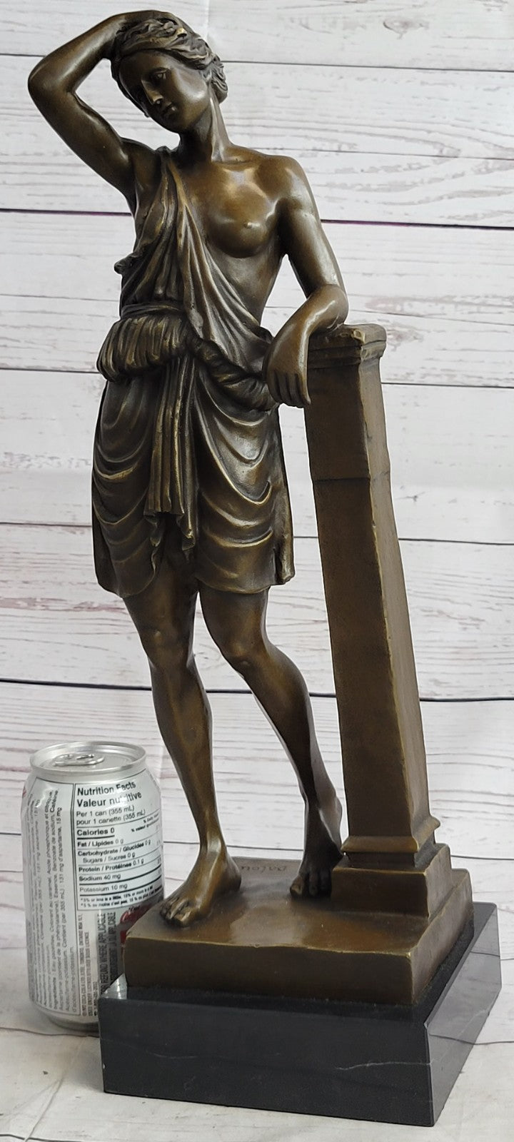 Museum Quality Classic Roman Style Nude Woman by Lange Hot Cast Masterpiece