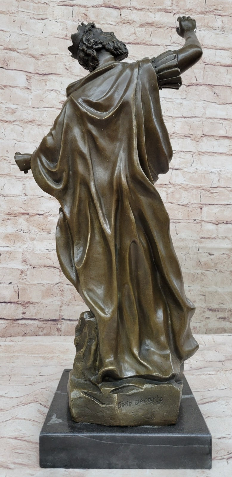 Ancient Of Man Dino Decarlo Original Signed Handcrafted Bronze Sculpture