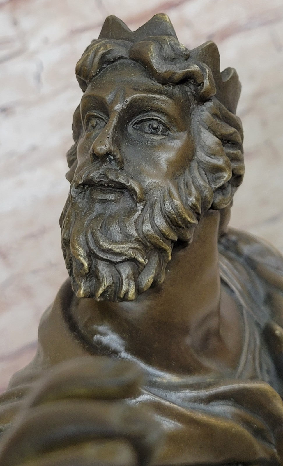 Ancient Of Man Dino Decarlo Original Signed Handcrafted Bronze Sculpture