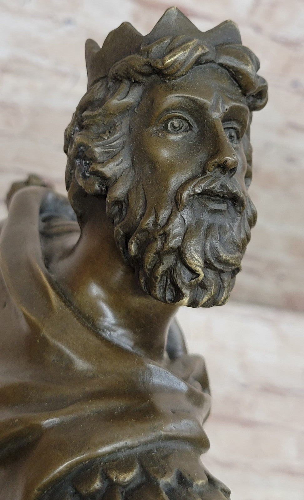 Ancient Of Man Dino Decarlo Original Signed Handcrafted Bronze Sculpture