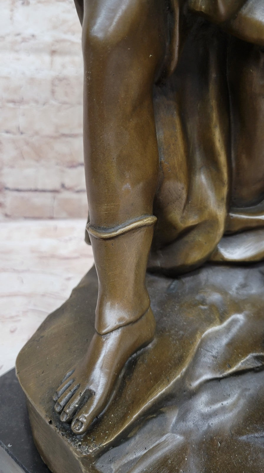 Ancient Of Man Dino Decarlo Original Signed Handcrafted Bronze Sculpture