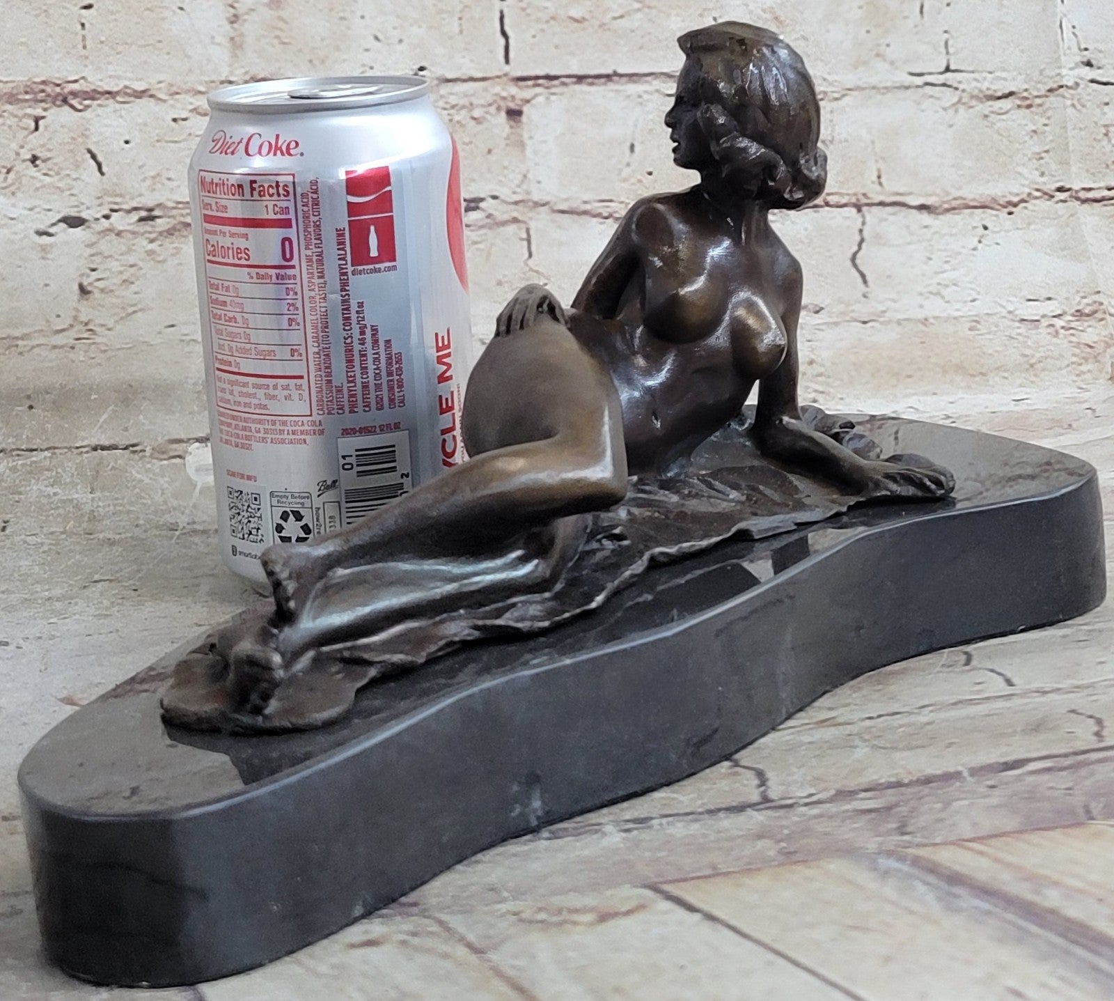 Handcrafted bronze sculpture SALE Female Erotic Nude Delor Pasquale Original