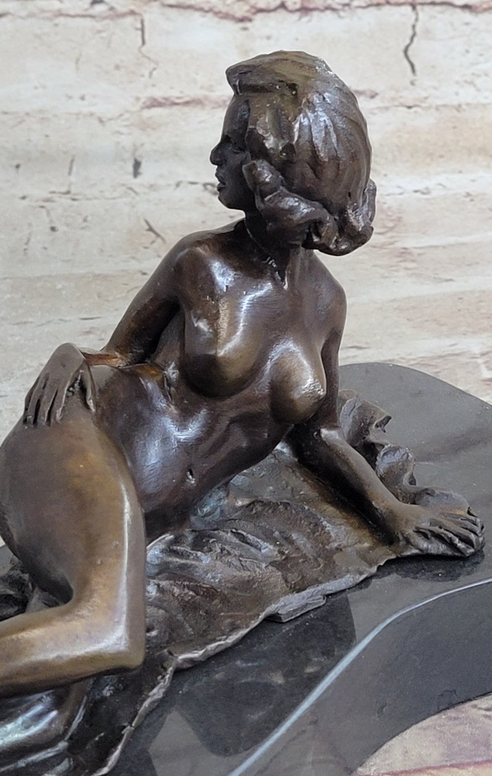Handcrafted bronze sculpture SALE Female Erotic Nude Delor Pasquale Original