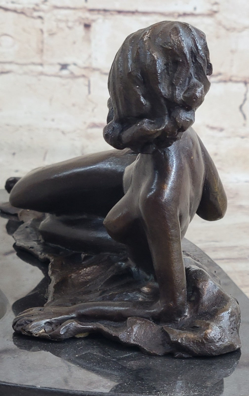 Handcrafted bronze sculpture SALE Female Erotic Nude Delor Pasquale Original