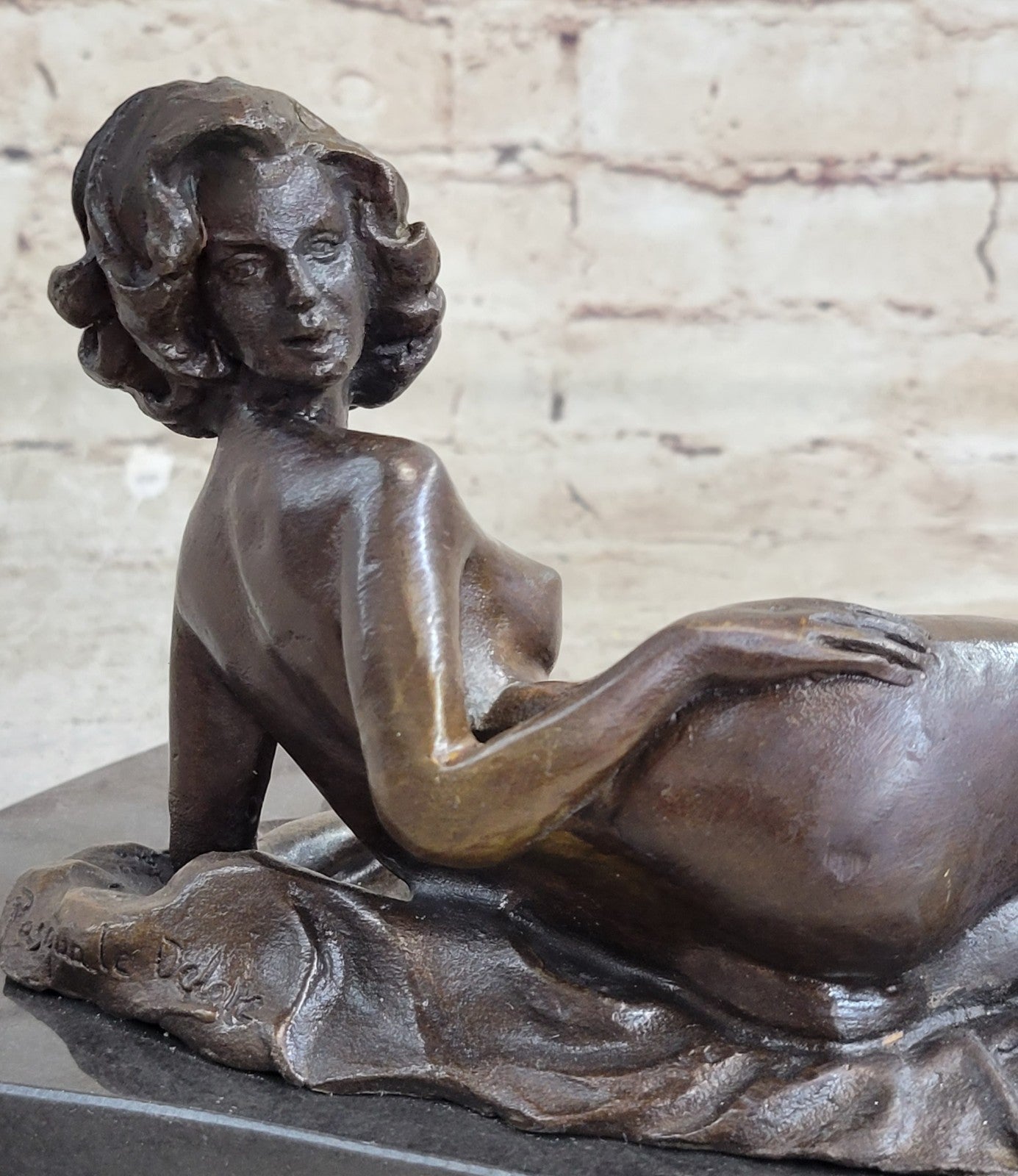 Handcrafted bronze sculpture SALE Female Erotic Nude Delor Pasquale Original