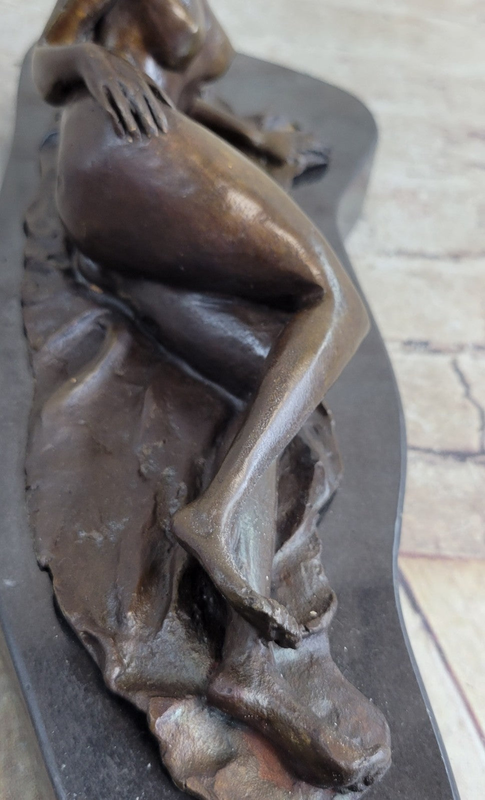 Handcrafted bronze sculpture SALE Female Erotic Nude Delor Pasquale Original