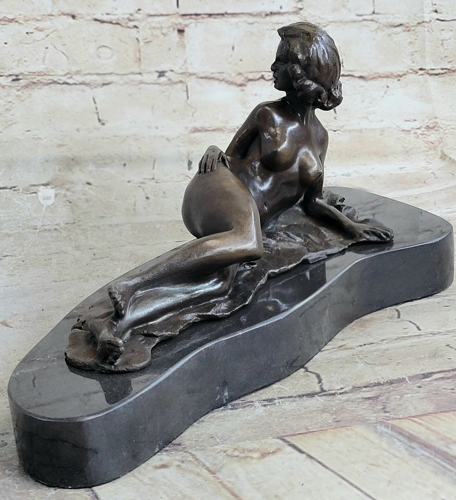 Handcrafted bronze sculpture SALE Female Erotic Nude Delor Pasquale Original