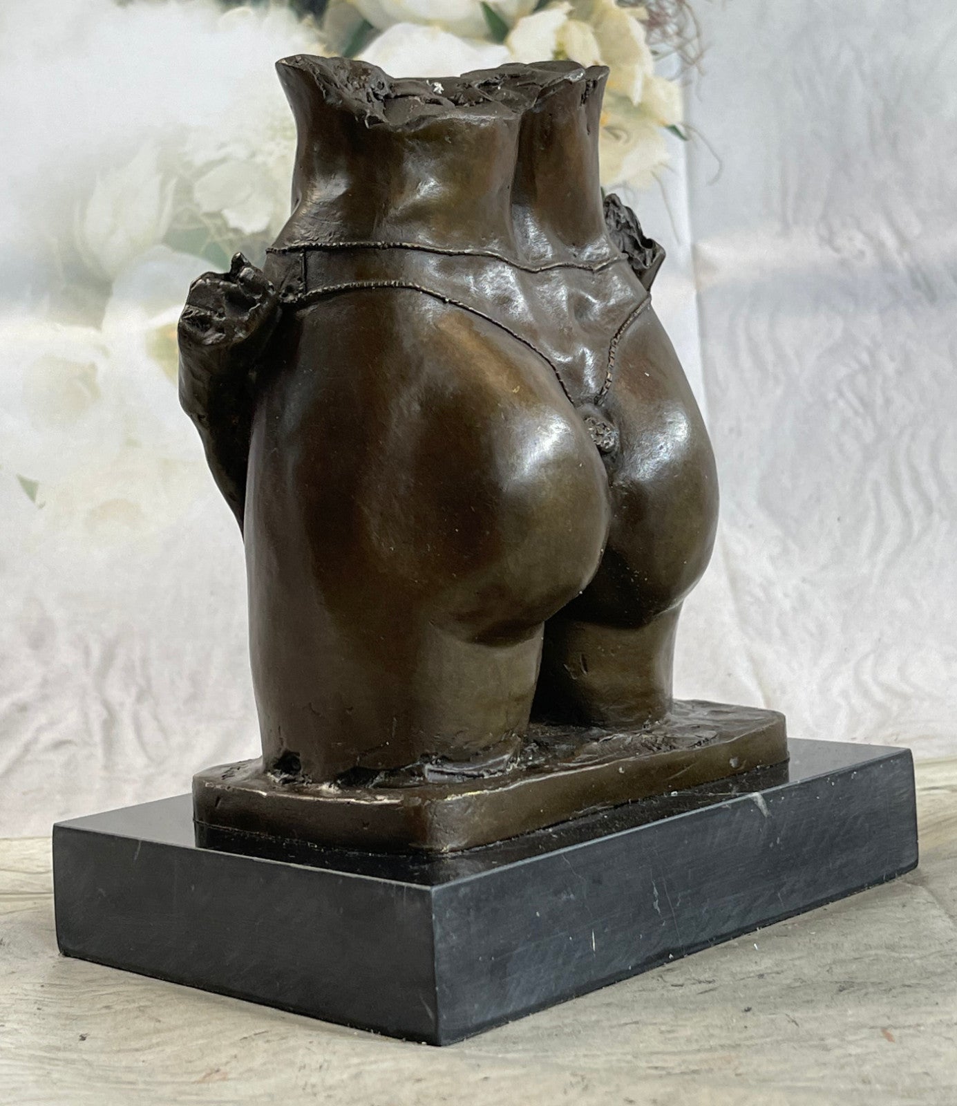 Handcrafted bronze sculpture SALE Torso Female Nude Abstract Edition Collector