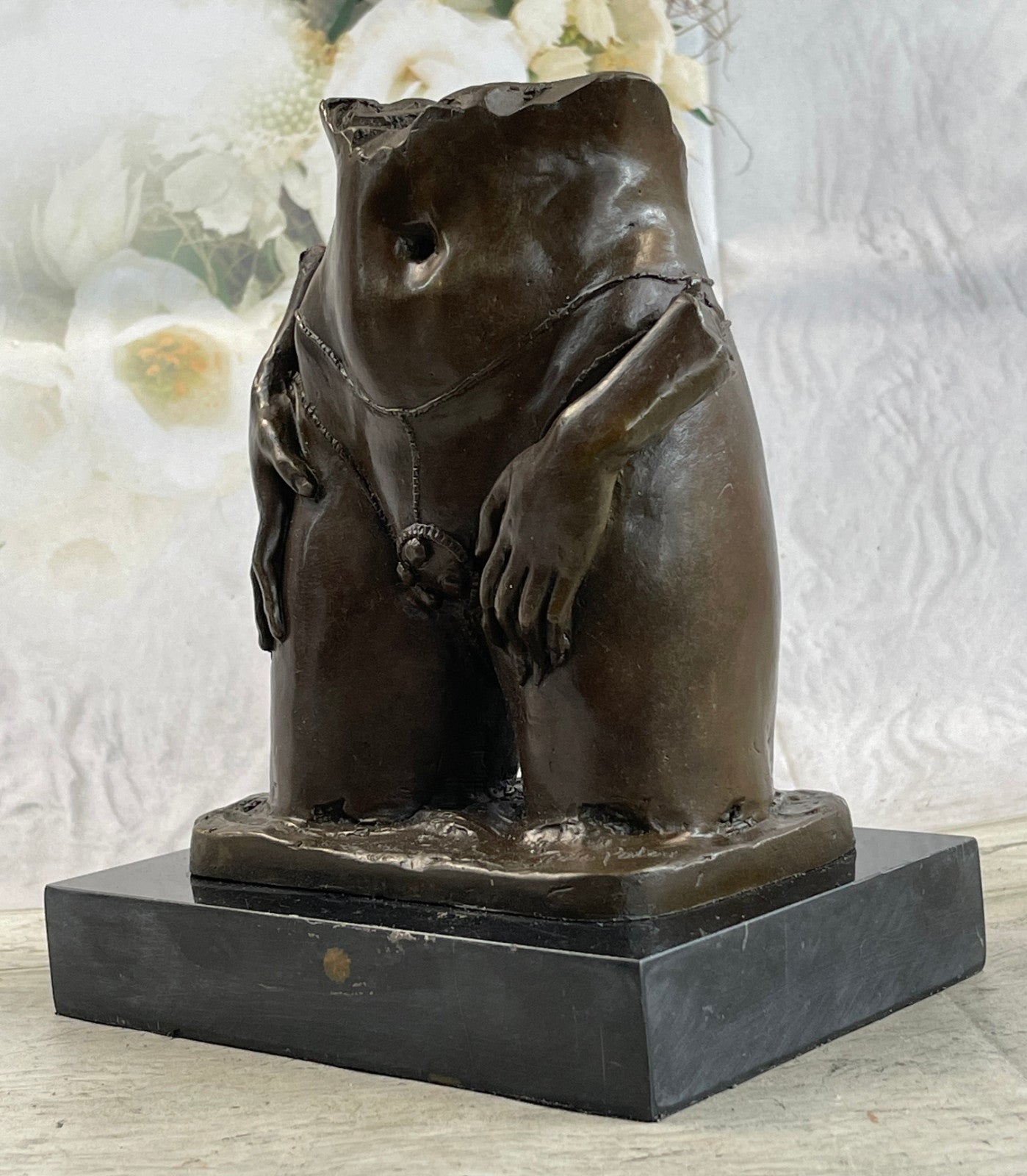 Handcrafted bronze sculpture SALE Torso Female Nude Abstract Edition Collector