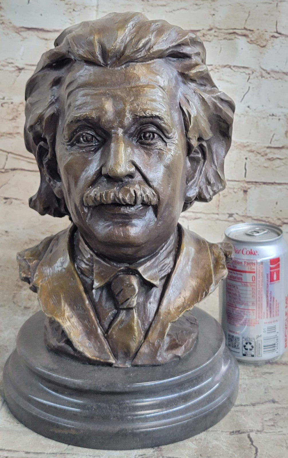 Famous Mathematician physicist Einstein Hand Made Genuine Bronze Sculpture