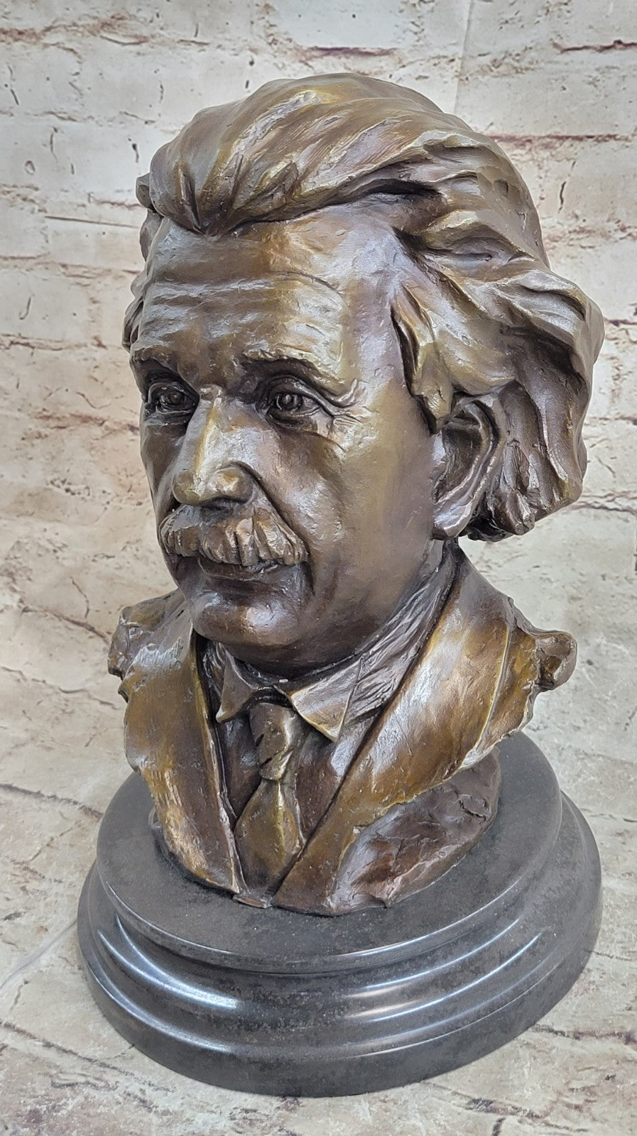 Famous Mathematician physicist Einstein Hand Made Genuine Bronze Sculpture