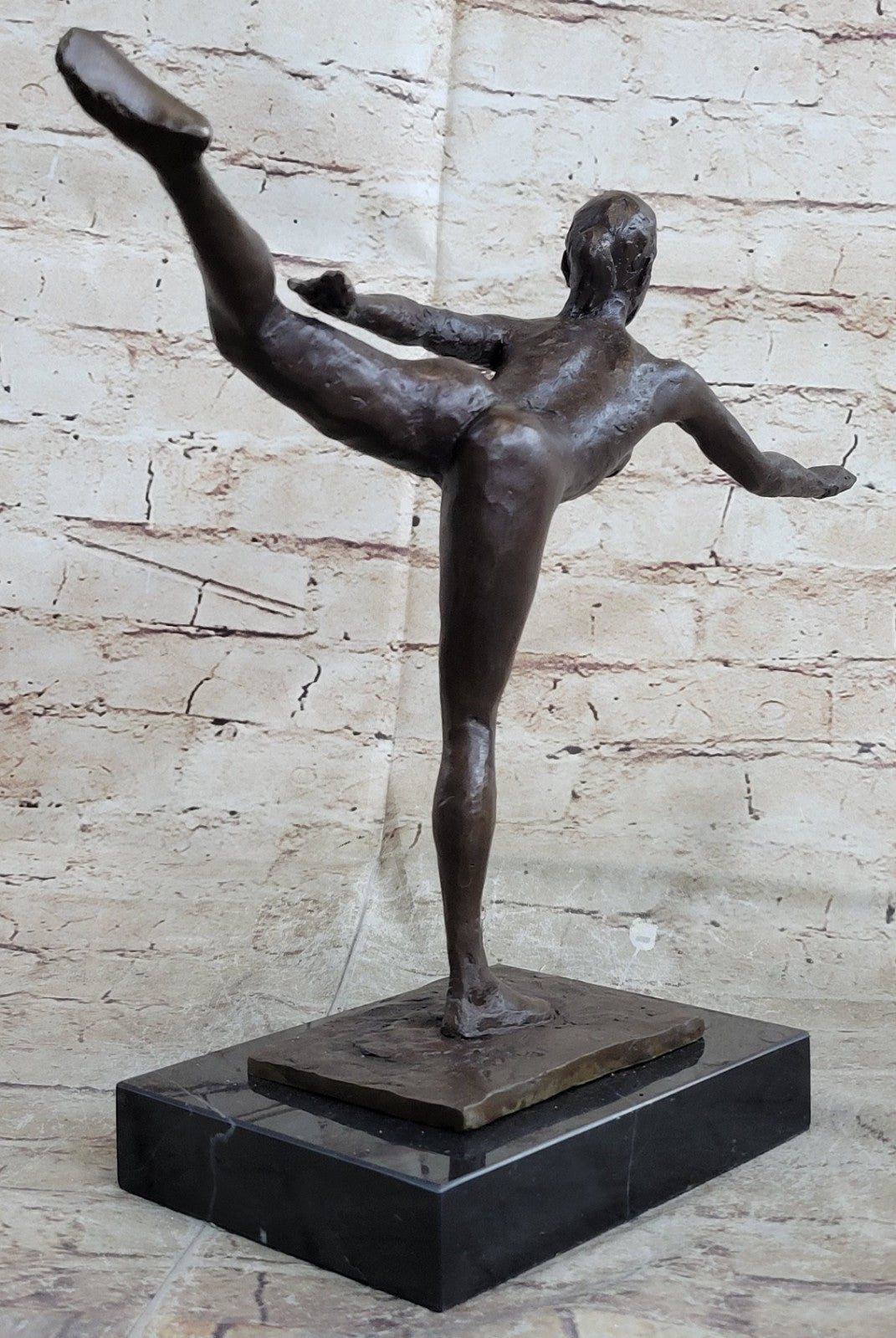 Handcrafted Erotic Art Nude Naked Ballerina by Degas Bronze Sculpture Artwork Art