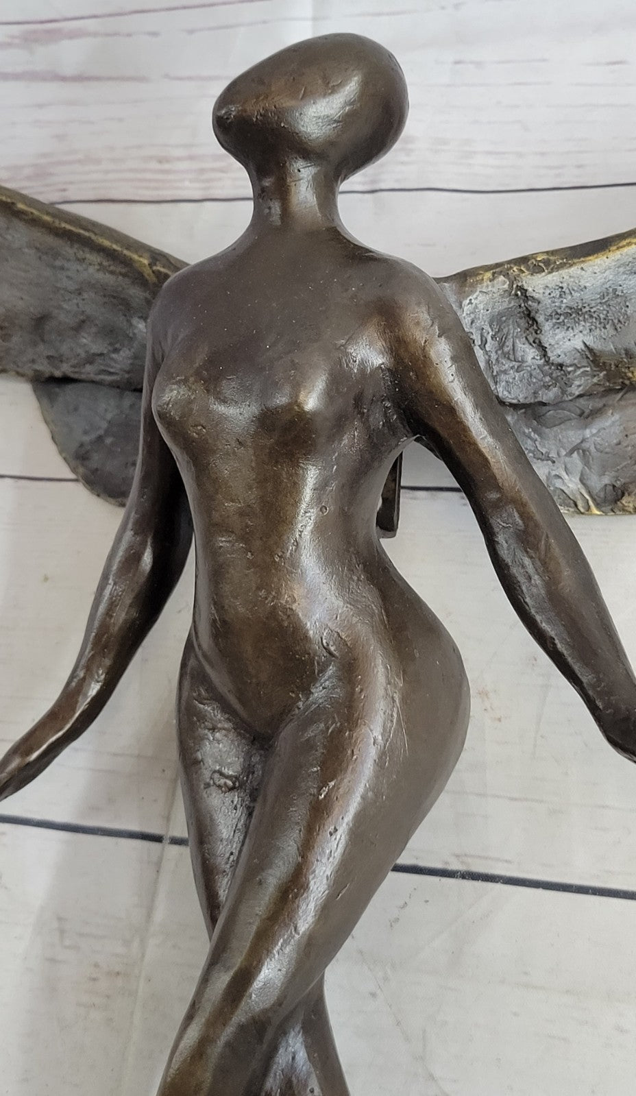 Collector Numbered Edition Abstract Modern Art Angel Bronze Sculpture for Wall
