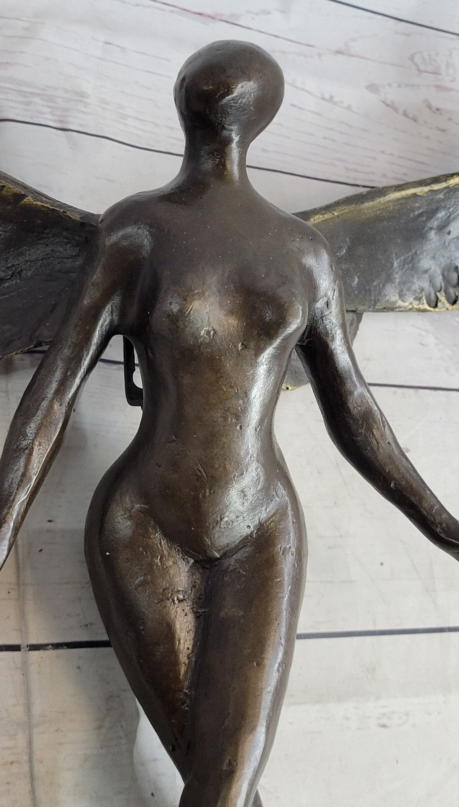 Collector Numbered Edition Abstract Modern Art Angel Bronze Sculpture for Wall