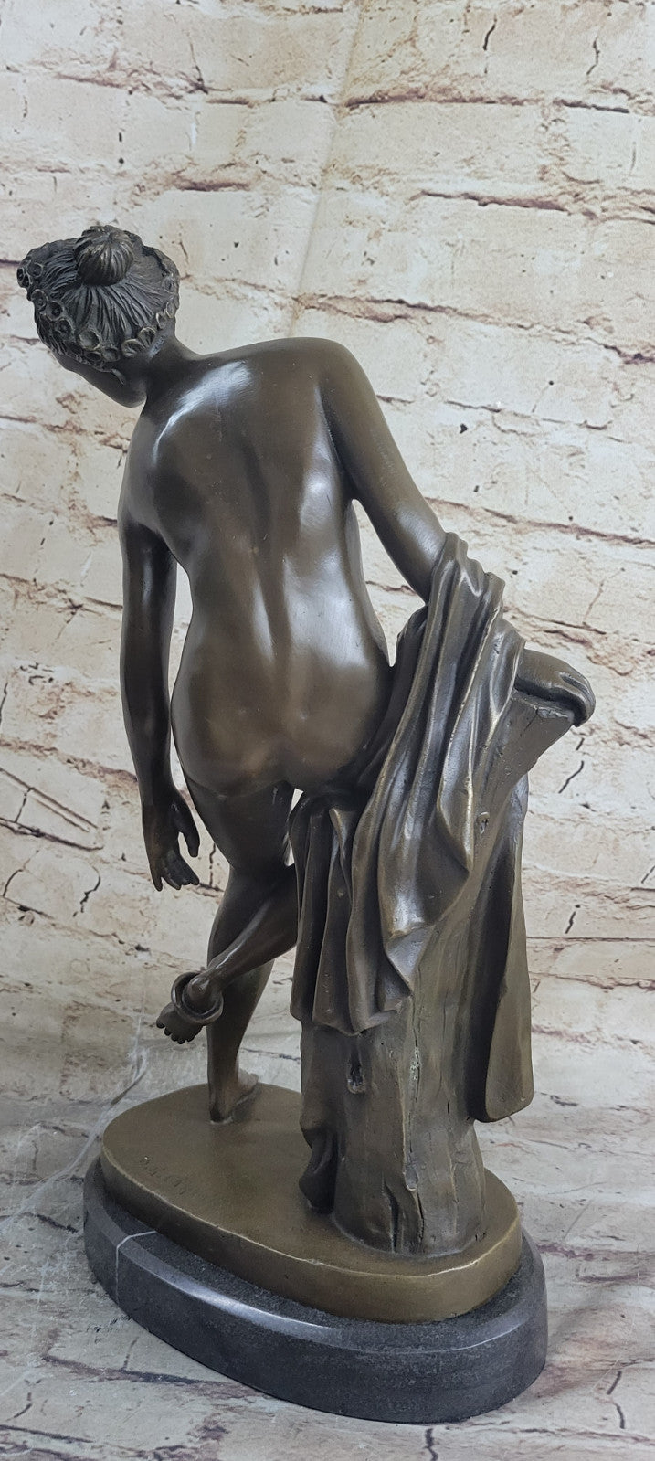 Abstract Woman Nude Girl Bronze Statue Art Deco Sculpture Figurine Figure