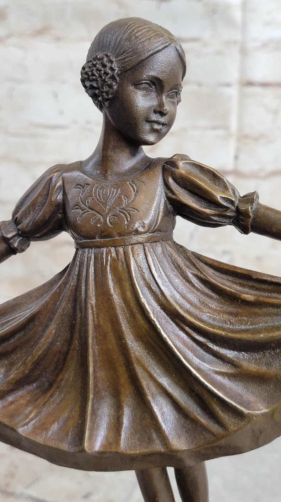 Handcrafted bronze sculpture SALE Bookend Ballerina Young Preiss Signed Update w