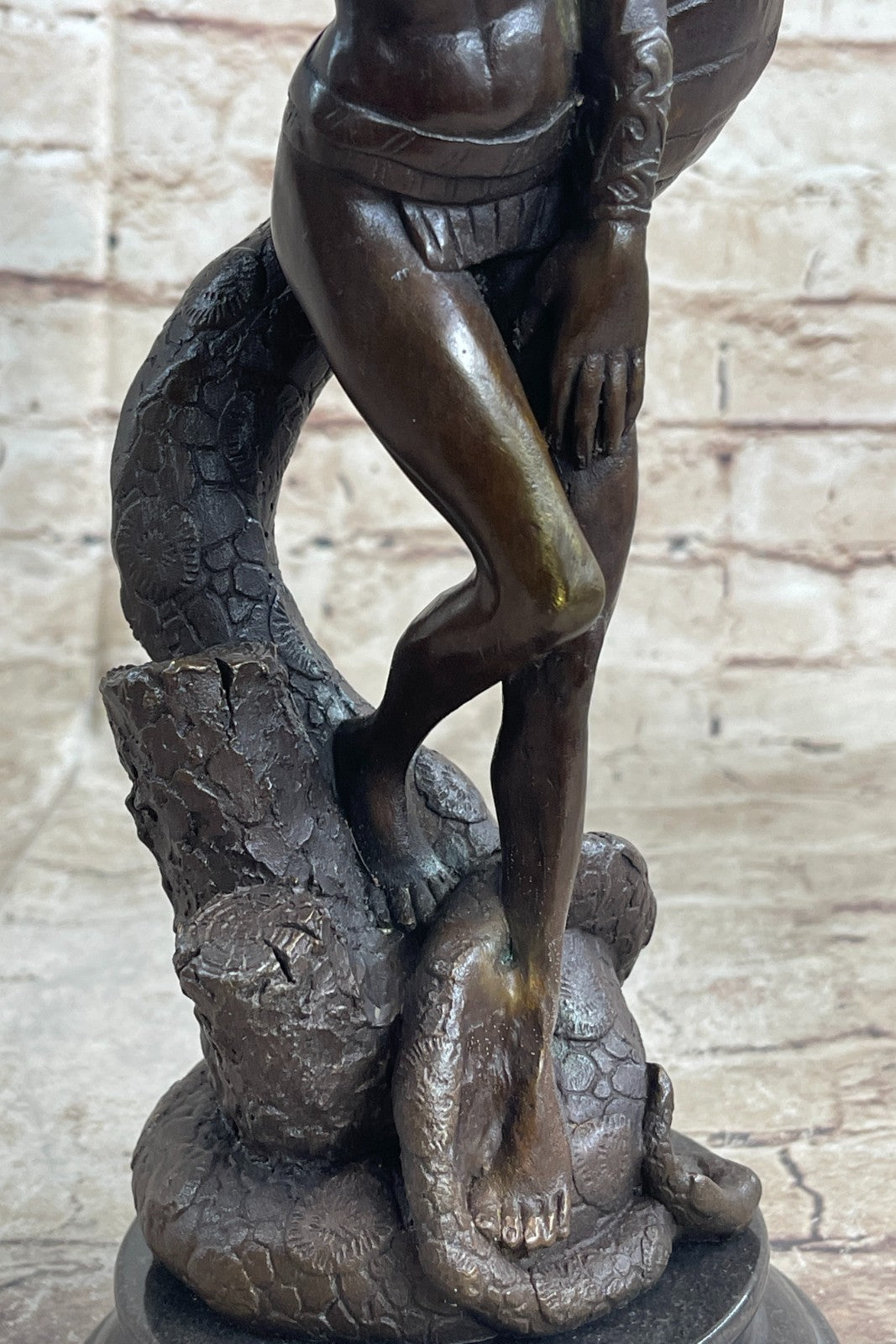 Handcrafted bronze sculpture SALE Cobra A By Protected Princess Egyptian Nude