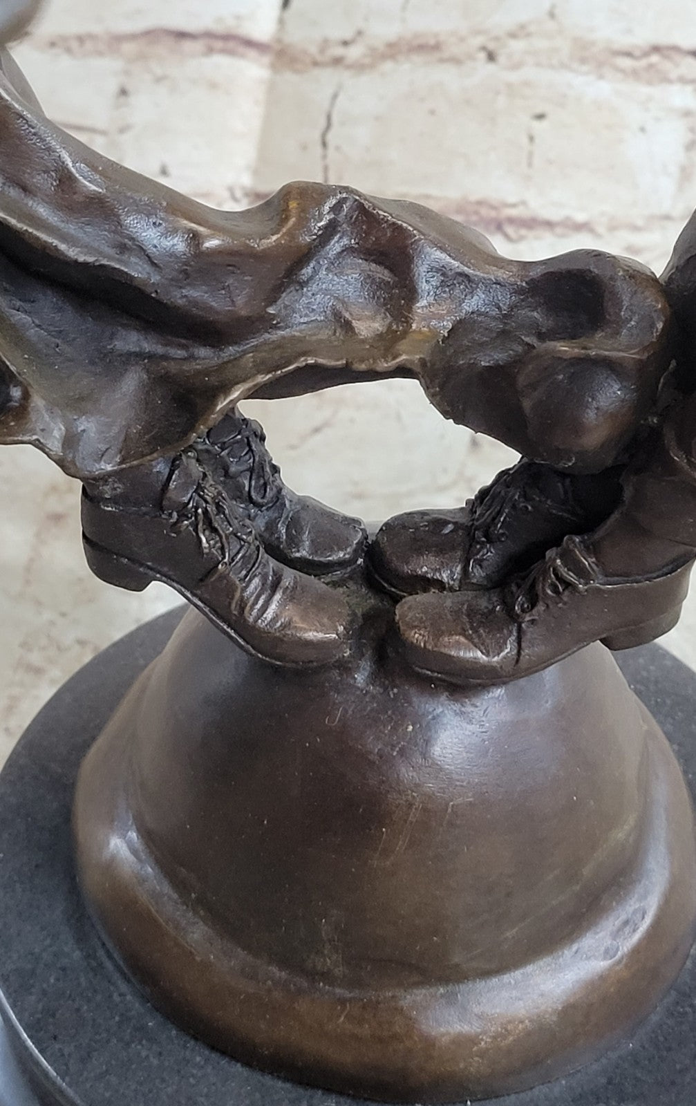 Handcrafted bronze sculpture SALE Tan Idea Gift Romance Love Valentine Deco Art