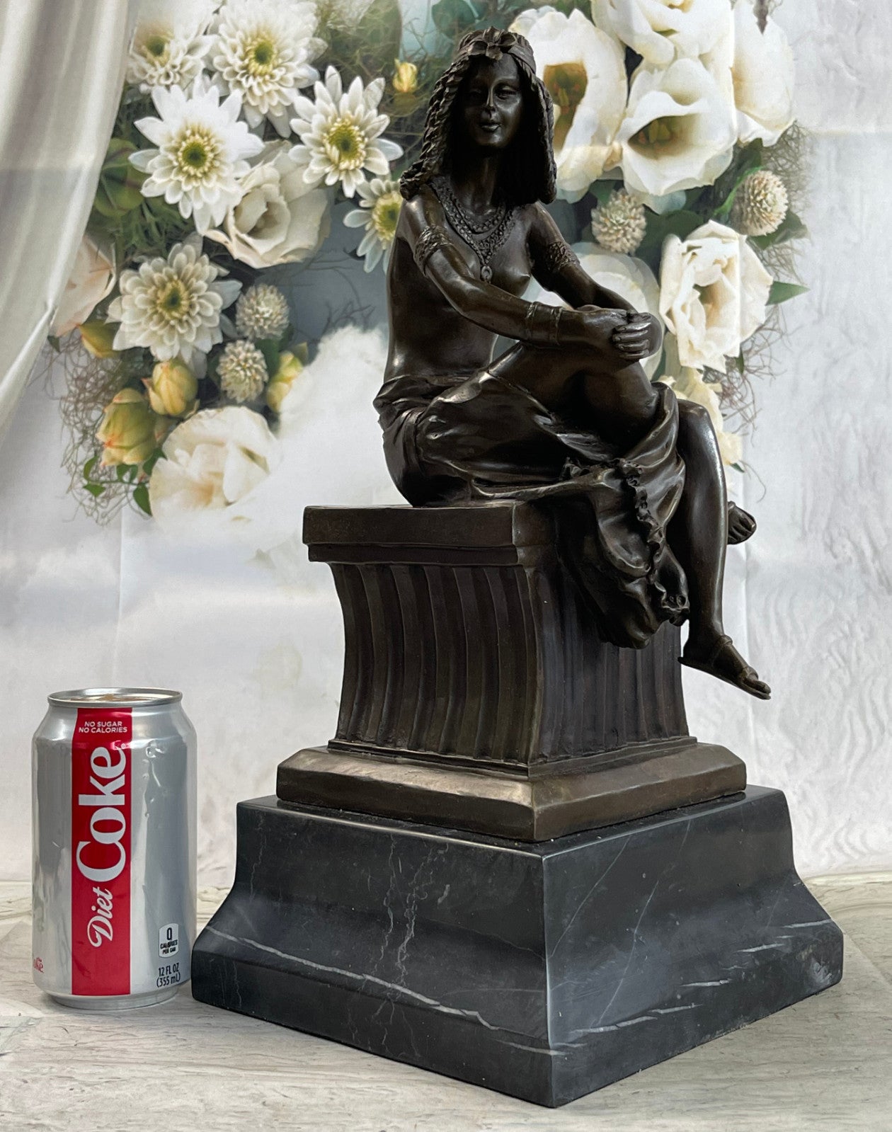 Buy Now – 25 LBS Cleopatra Queen of Egypt Bronze Statue | Rare Collectible Egyptian Artwork for Sale