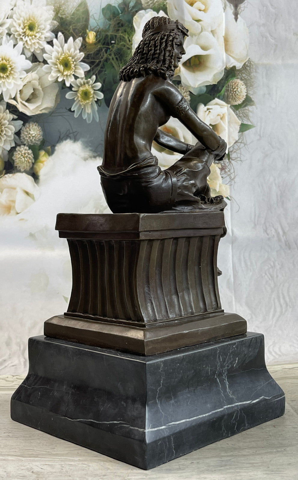 Buy Now – 25 LBS Cleopatra Queen of Egypt Bronze Statue | Rare Collectible Egyptian Artwork for Sale