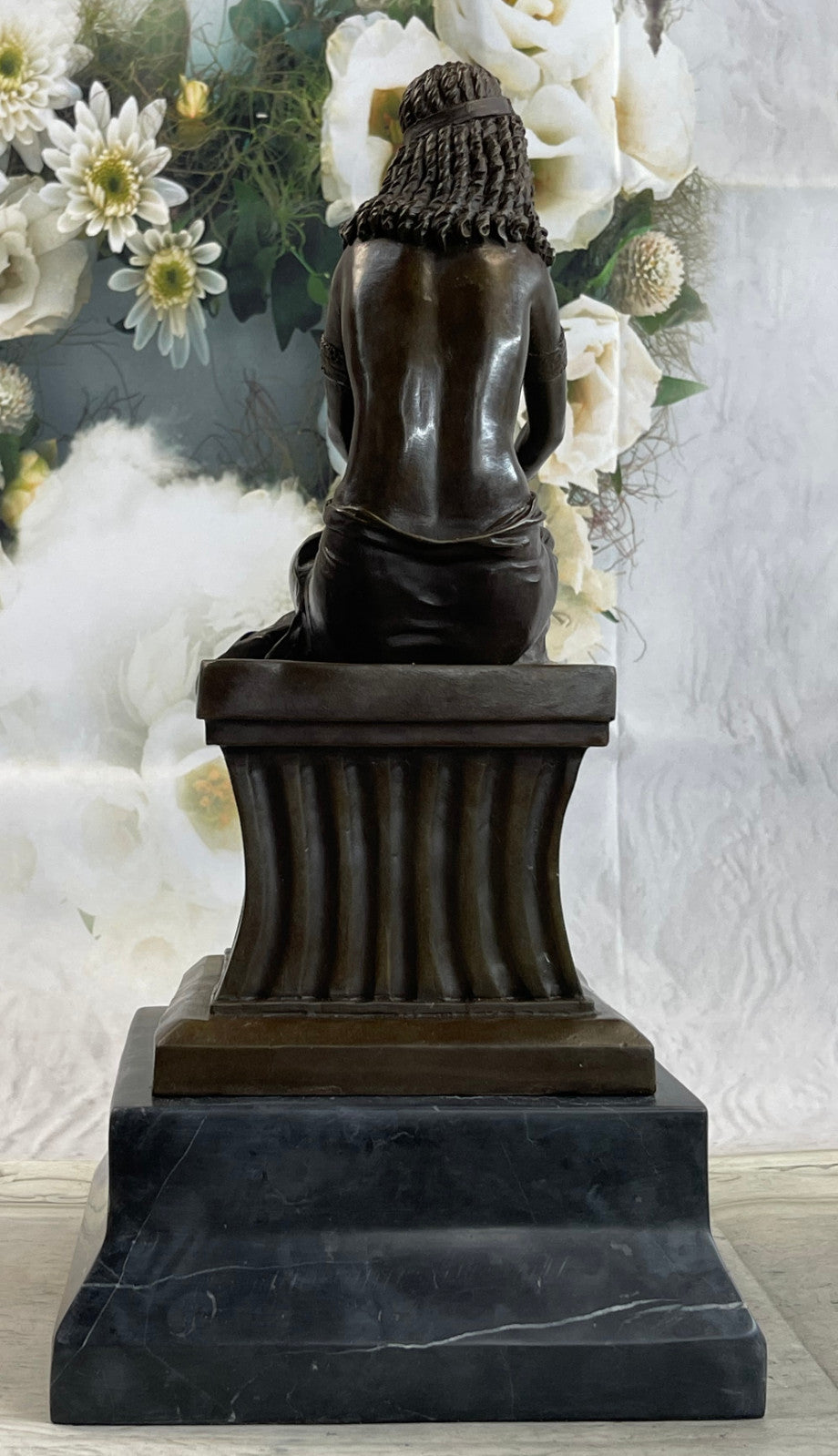 Buy Now – 25 LBS Cleopatra Queen of Egypt Bronze Statue | Rare Collectible Egyptian Artwork for Sale
