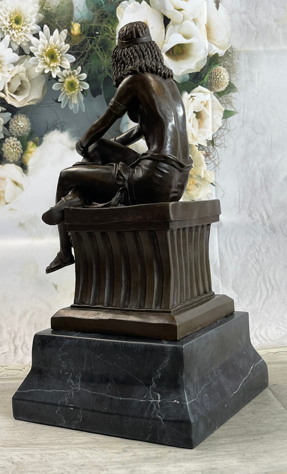 Buy Now – 25 LBS Cleopatra Queen of Egypt Bronze Statue | Rare Collectible Egyptian Artwork for Sale