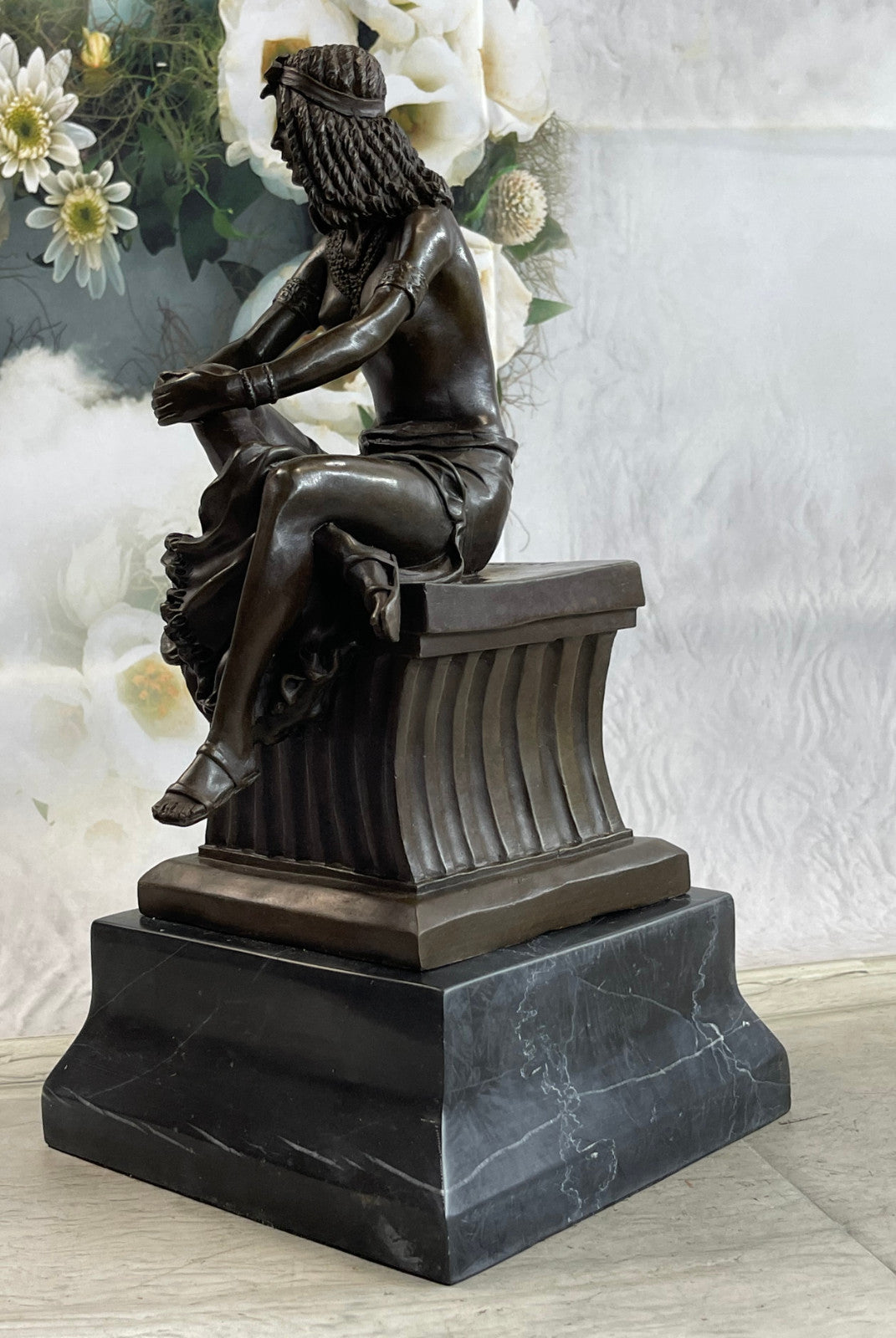 Buy Now – 25 LBS Cleopatra Queen of Egypt Bronze Statue | Rare Collectible Egyptian Artwork for Sale
