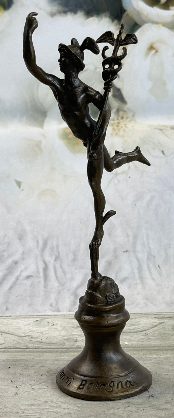 Flying Mercury, classical male nude, finest USA bronze casting Sculpture Figure