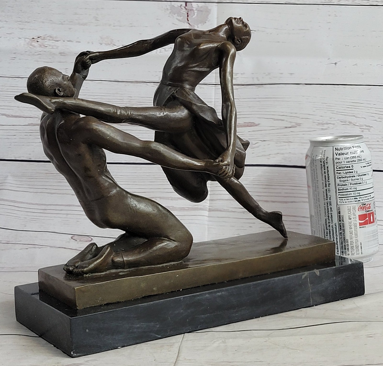 Home Deco Dancers Romance Sculpture Bronze Sculpture Statue Figurine Figure Art