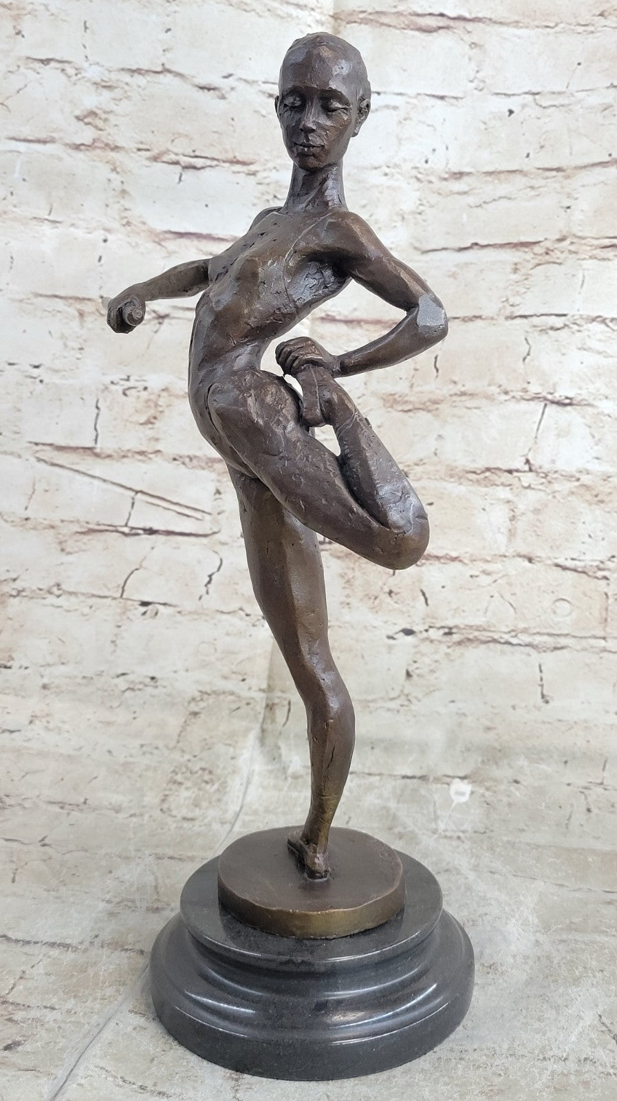 Signed Original Aldo Vitaleh Prima Ballerina Art Nouveau Lost Wax Method Bronze