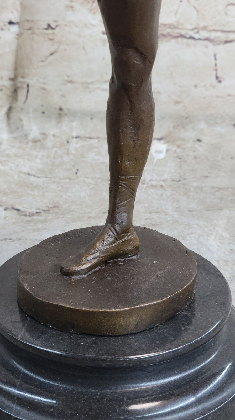Signed Original Aldo Vitaleh Prima Ballerina Art Nouveau Lost Wax Method Bronze
