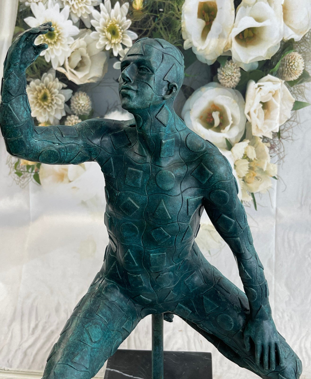 BEAUTIFUL QUALITY PURE BRONZE DALI ABSTRACT YOGA YOGI SCULPTURE SUBSTANTIAL SALE