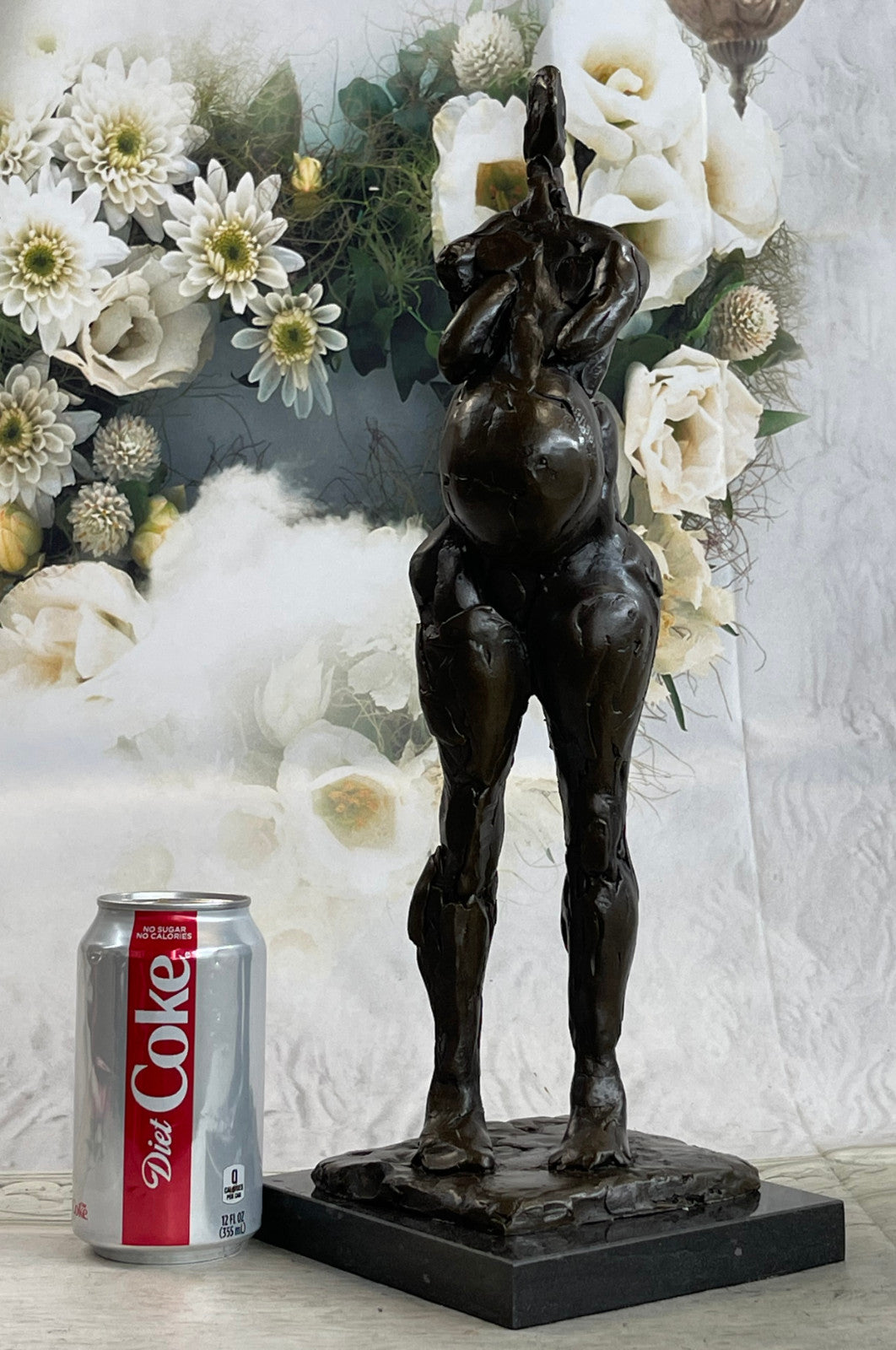 Buy Salvador Dali Bronze Abstract Pregnant Woman Sculpture – Double Patina Art