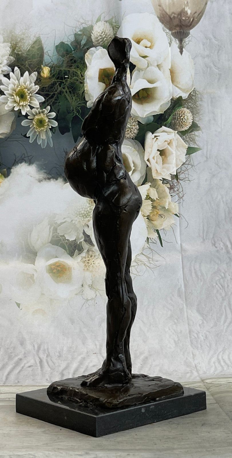 Buy Salvador Dali Bronze Abstract Pregnant Woman Sculpture – Double Patina Art