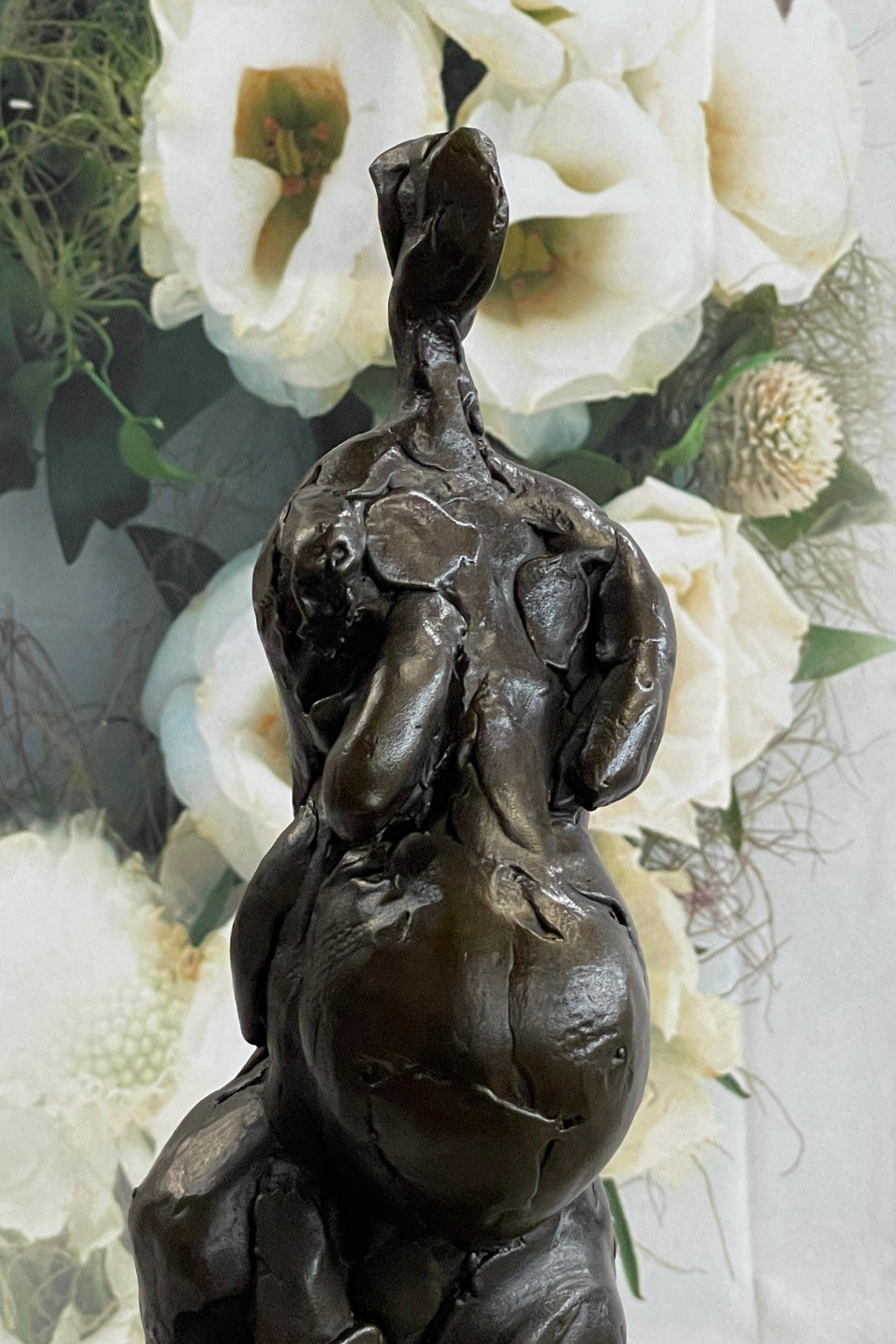 Buy Salvador Dali Bronze Abstract Pregnant Woman Sculpture – Double Patina Art